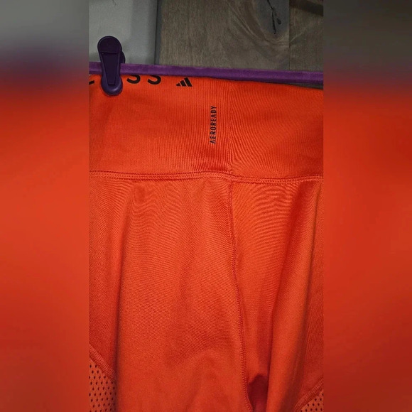 Adidas karli kloss orange red mesh tight. XS - Picture 8 of 9